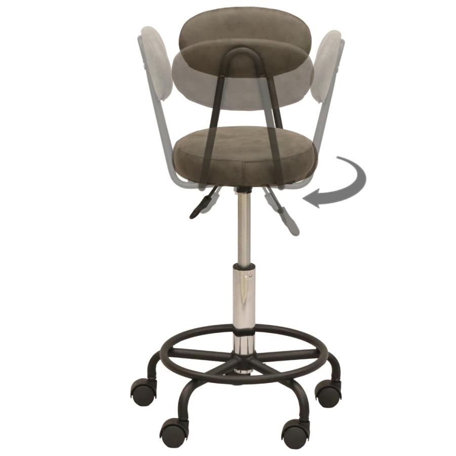 エイ・アイ・エス キャスター付きチェア 背付き 昇降式 回転式 座面高