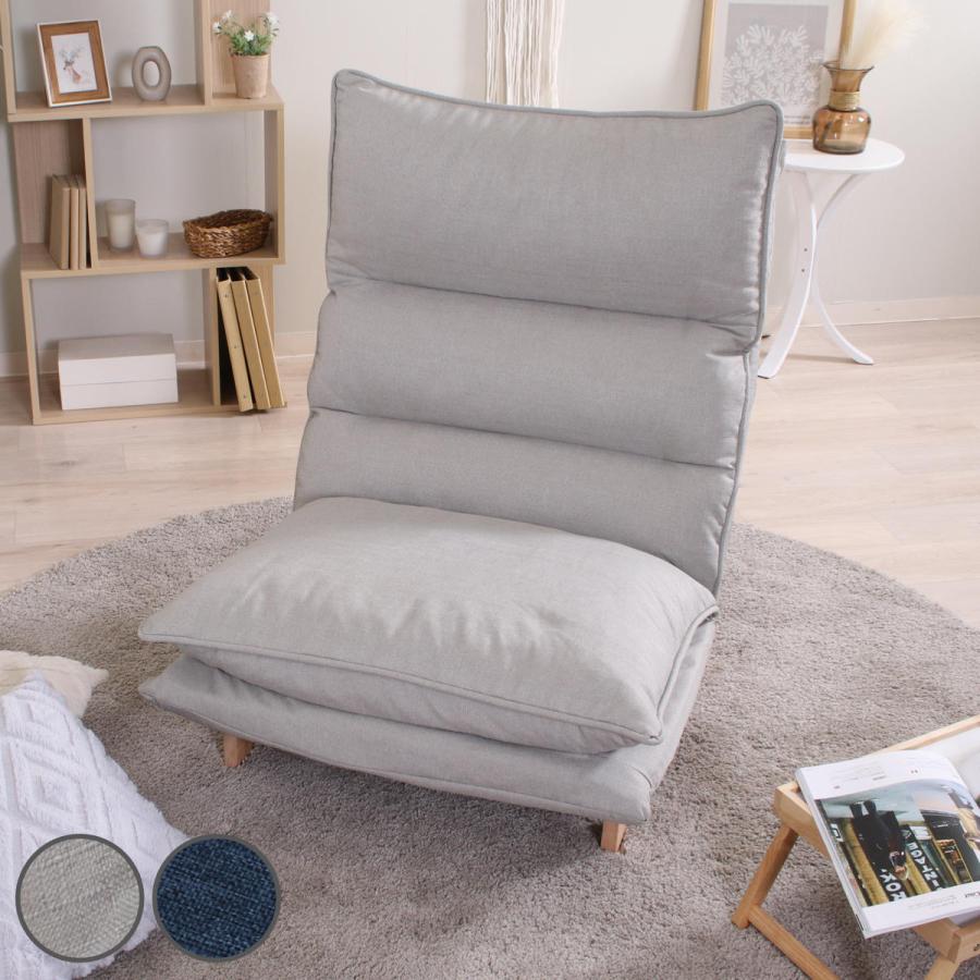 不二貿易 座椅子 幅70cm ダブルクッション リクライング （ ハイバック  