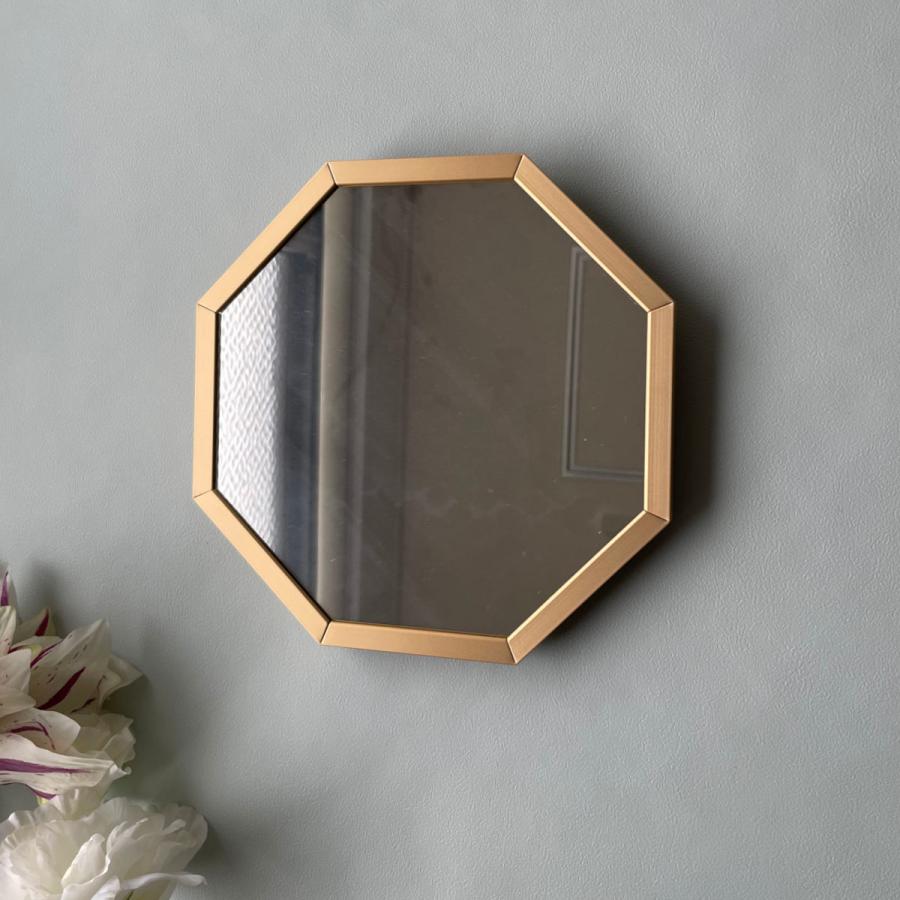 パラデック スタンド＆ウォールミラー 八角形ミラー SSサイズ 15×15cm