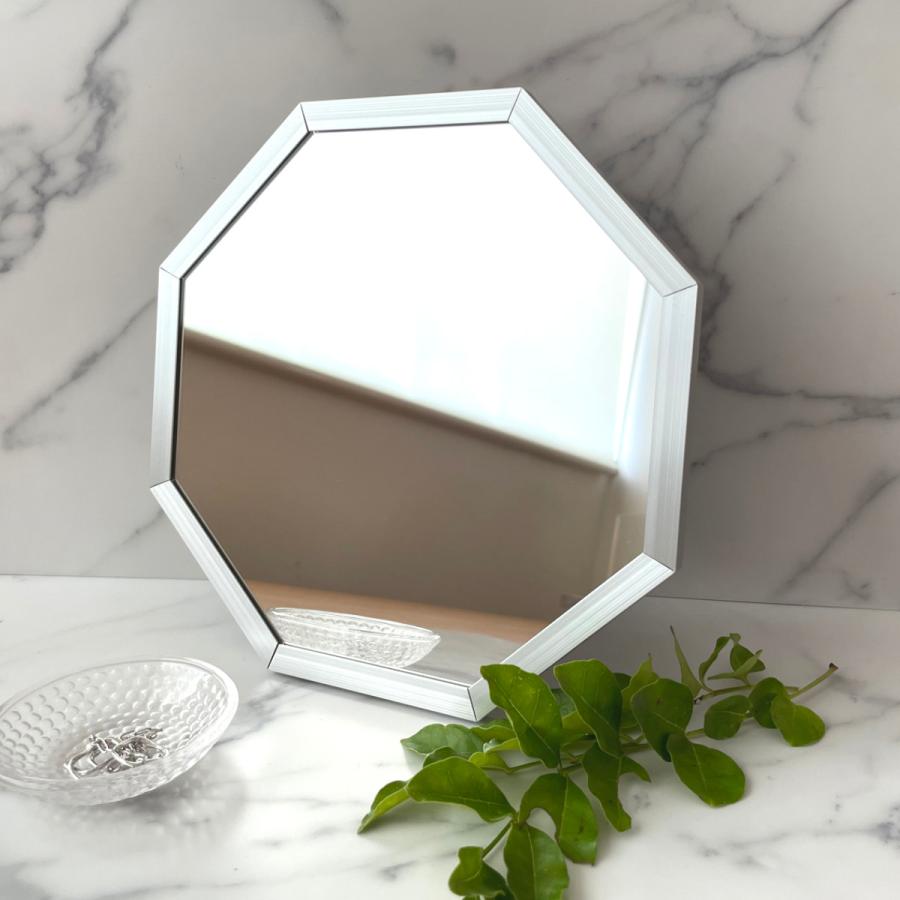 パラデック スタンド＆ウォールミラー 八角形ミラー Sサイズ 20×20cm