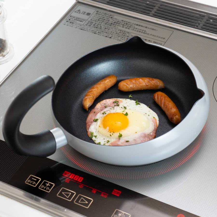 和平フレイズ フライパン 22cm ねこ型 しっぽ型持ち手 IH対応 にゃん