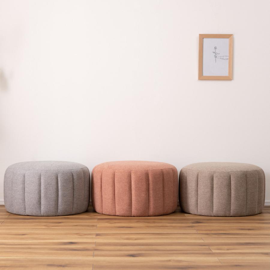 東谷 スツール 円型 幅60cm オットマン （ 丸い 円形 クッション