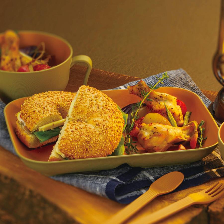 宮本産業 ランチプレート 24cm YAMAWARAU 同色5枚セット （ 食洗機対応