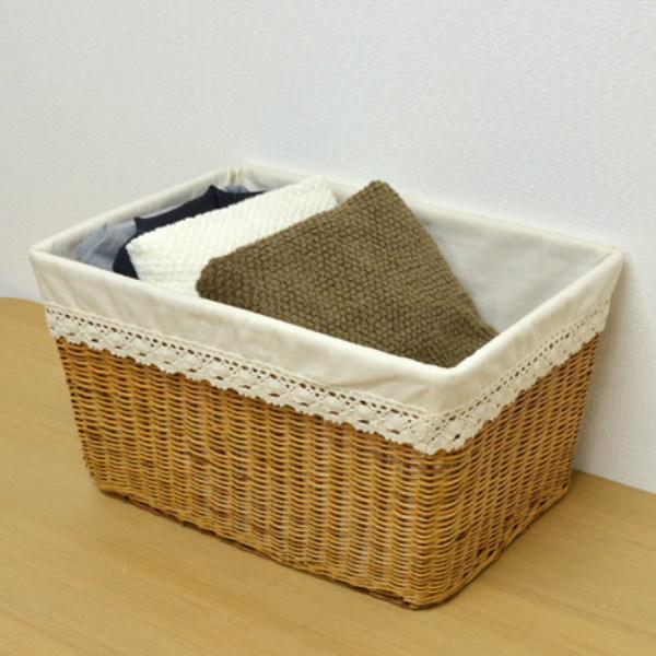 ちどり産業 バスケット 天然素材 レース Lサイズ 収納 ( 幅51.5 ちどり産業 バスケット 天然素材 レース Lサイズ 収納 ( 幅51.5