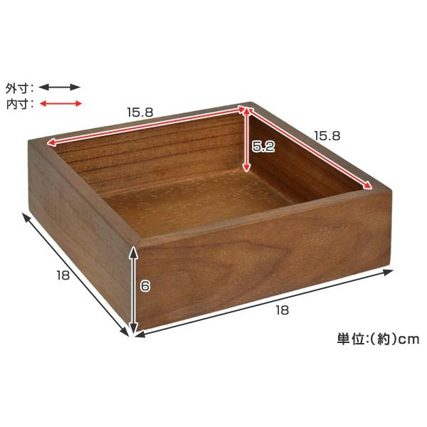 ちどり産業 小物収納 チェリーウッド デスクトップ S 18×18cm ちどり産業 小物収納 チェリーウッド デスクトップ S 18×18cm