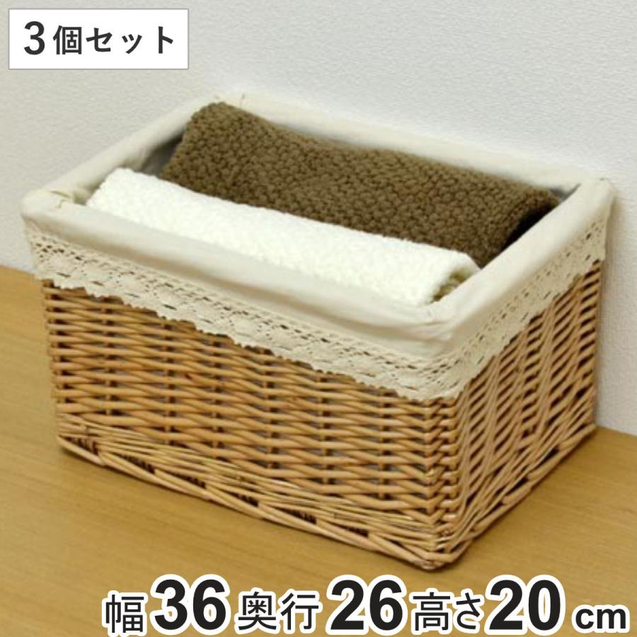 ちどり産業 かご カラーボックス 収納バスケット レース生地 ちどり産業 かご カラーボックス 収納バスケット レース生地