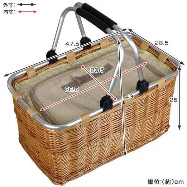 ちどり産業 ピクニックバスケット 保冷かごバッグ 煮柳 ちどり産業 ピクニックバスケット 保冷かごバッグ 煮柳