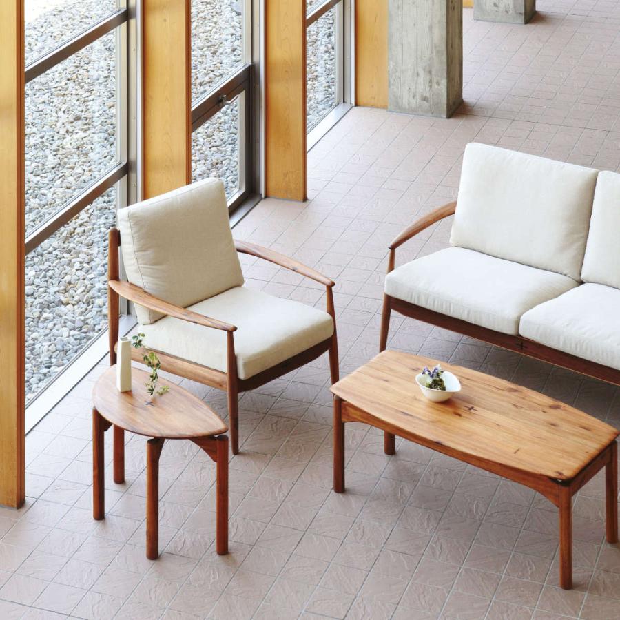 EDDA 朝日木材加工 リビングテーブル チーク材 北欧ヴィンテージ風 継ぎ脚