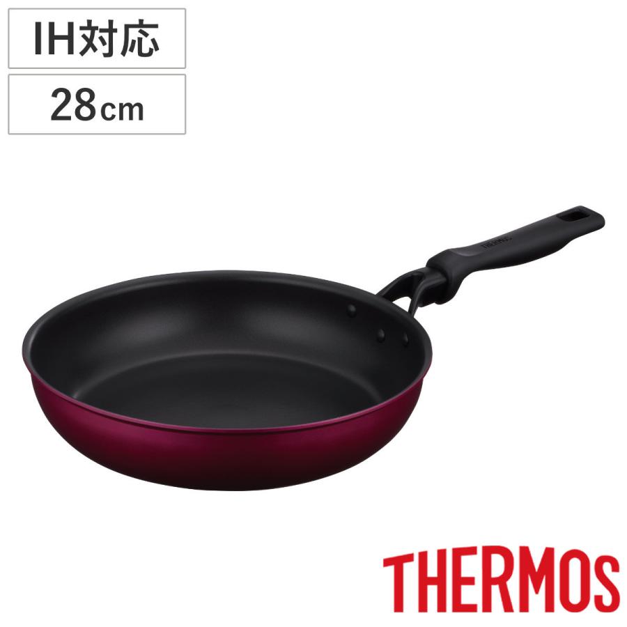 THERMOS（サーモス） フライパン 28cm IH対応 深型 PFOAフリー デュラ