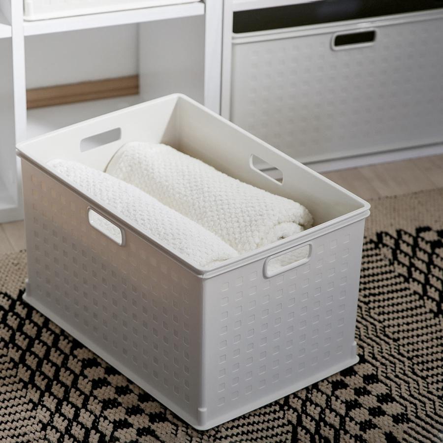 新品ですが、自宅保存の為、箱がやや汚れあり 収納ボックス カラーボックス用 RE 高さ24cm 9個セット （ 幅39.5×奥行