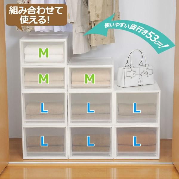 収納ボックス クローゼット用 ストラ L 同色4個セット ( 衣装 収納ボックス クローゼット用 ストラ L 同色4個セット ( 衣装