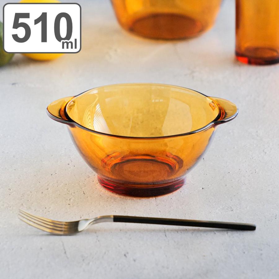 DURALEX ボウル 510ml 取っ手付き ニセンボウル AMBER 強化 DURALEX ボウル 510ml 取っ手付き ニセンボウル AMBER 強化