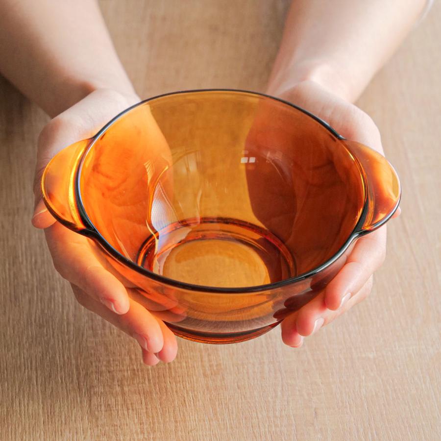 DURALEX ボウル 510ml 取っ手付き ニセンボウル AMBER 強化 DURALEX ボウル 510ml 取っ手付き ニセンボウル AMBER 強化