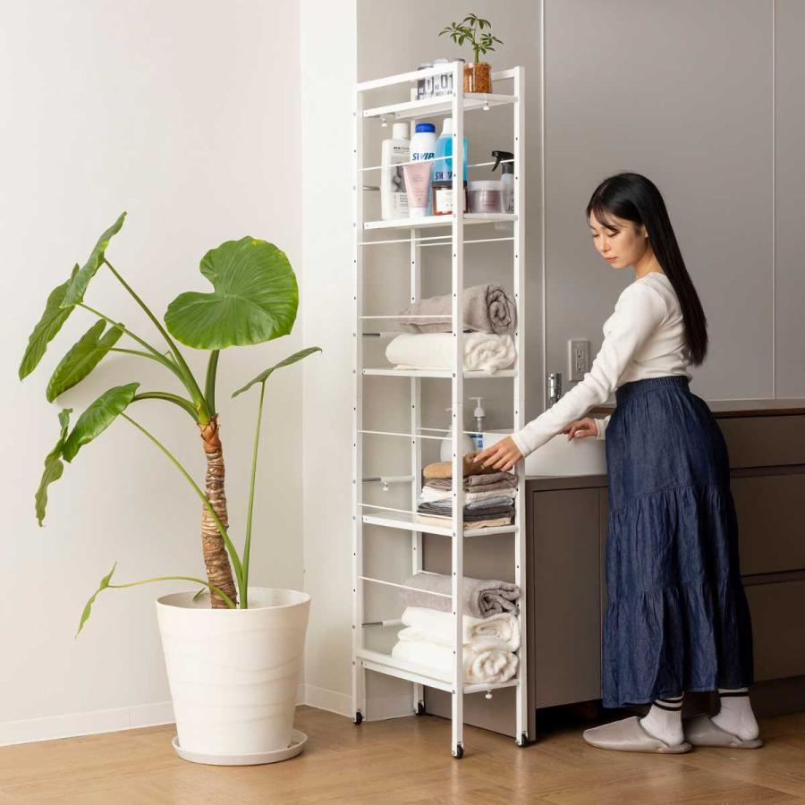 大型キッチンワゴン、S字ラック付き 楽天市場】キッチンストッカー 幅が伸縮できるすき間収納ラック S