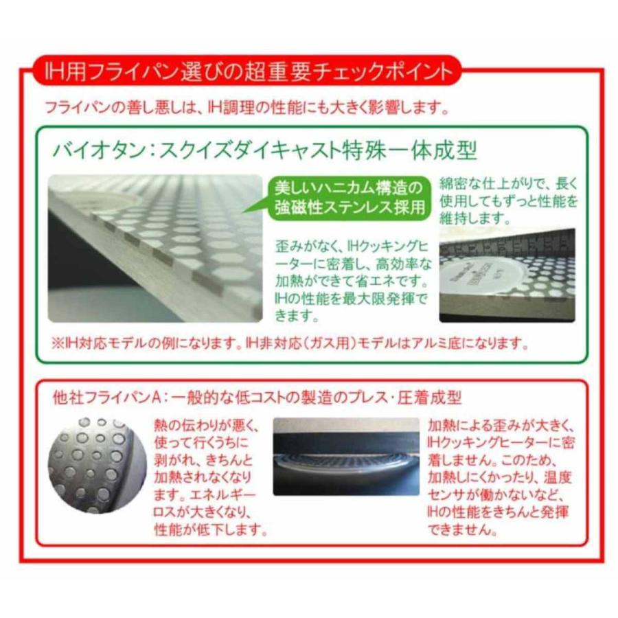 バイオタン フライパン 32cm 深さ7cm 深型 IH対応 （ ガス火対応