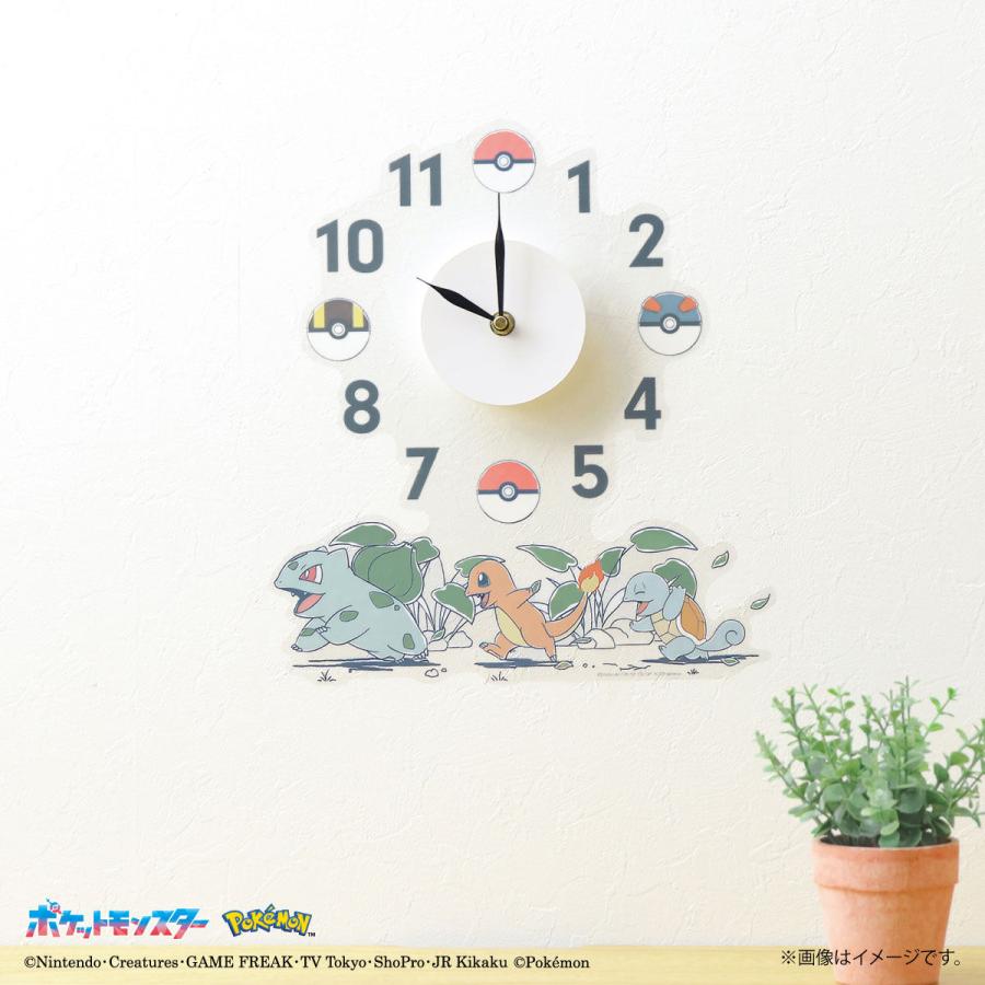 東洋ケース（TOYOCASE） 掛け時計 ポケモンウォールクロックステッカー