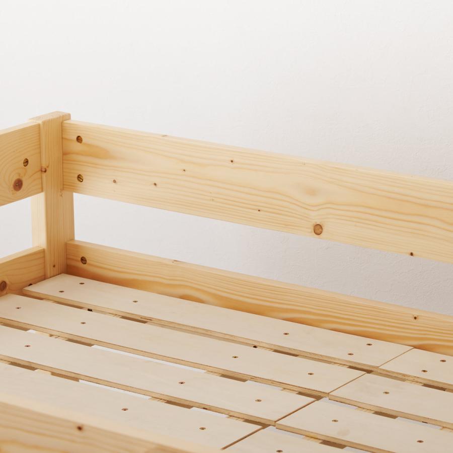 HAGiHARA（萩原） ロフトベッド ロータイプ マットレス付き 高さ120cm