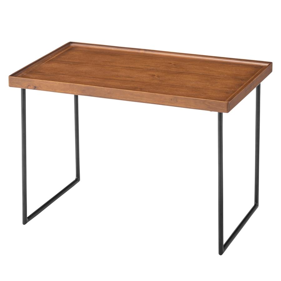 ミニテーブル Sサイズ 幅50cm （ コンパクト 小さい テーブル 天然木 スチール 異素材 ）｜livingut｜20