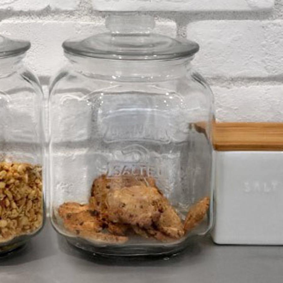 保存容器 3L ガラスクッキージャー ガラス （ キャニスター ガラス保存
