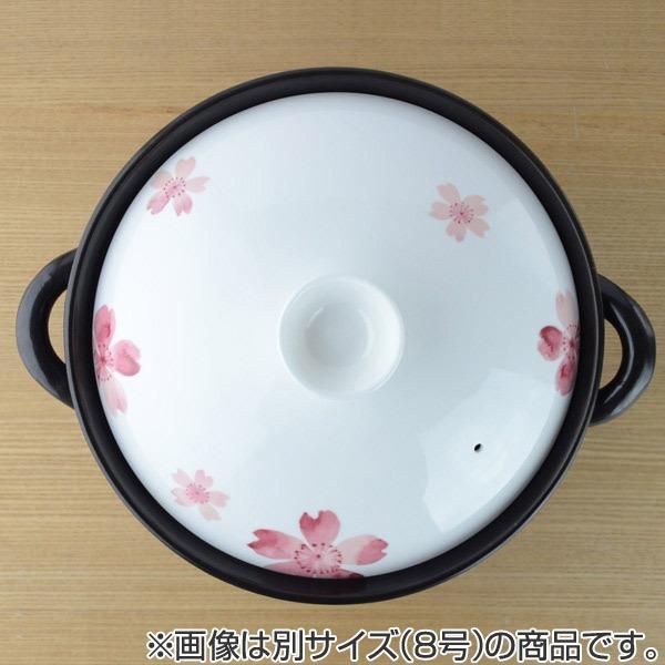 土鍋 桜 6号 (1〜2人用) 深型 IH対応 ボーンチャイナ ( 両手 土鍋 桜 6号 (1〜2人用) 深型 IH対応 ボーンチャイナ ( 両手