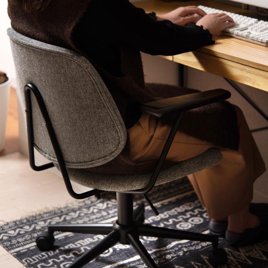 東谷 デスクチェア 座面高44〜53cm 昇降式 肘付 （ キャスター