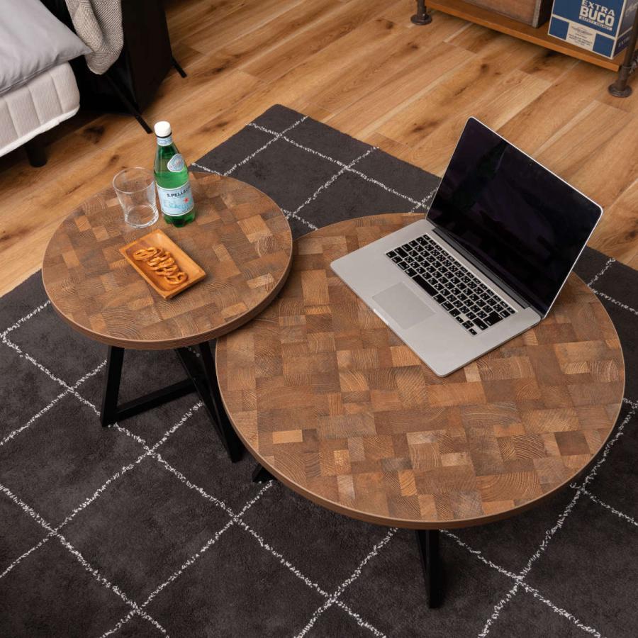 東谷 サイドテーブル 円型 直径50cm Mサイズ ラウンドテーブルM