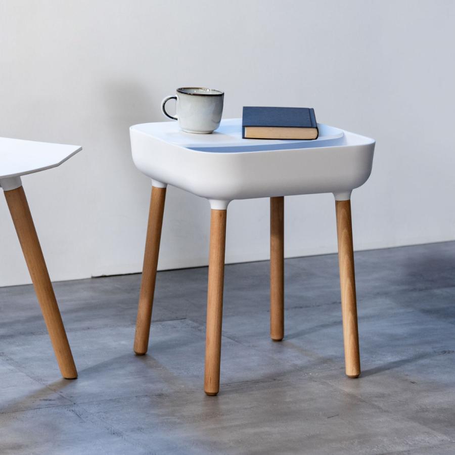 東谷 サイドテーブル コンパクト 高さ47cm レクトサイドテーブル