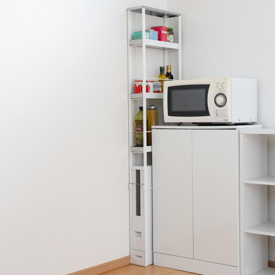 隙間収納　米びつ　すき間収納 米びつ上すき間ラック すき間収納 隙間収納 すき間ラック スリム