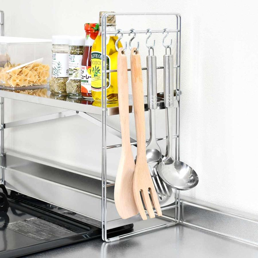 キッチン上ラック コンロ奥ラック キッチン収納 デラックスDX 日本製