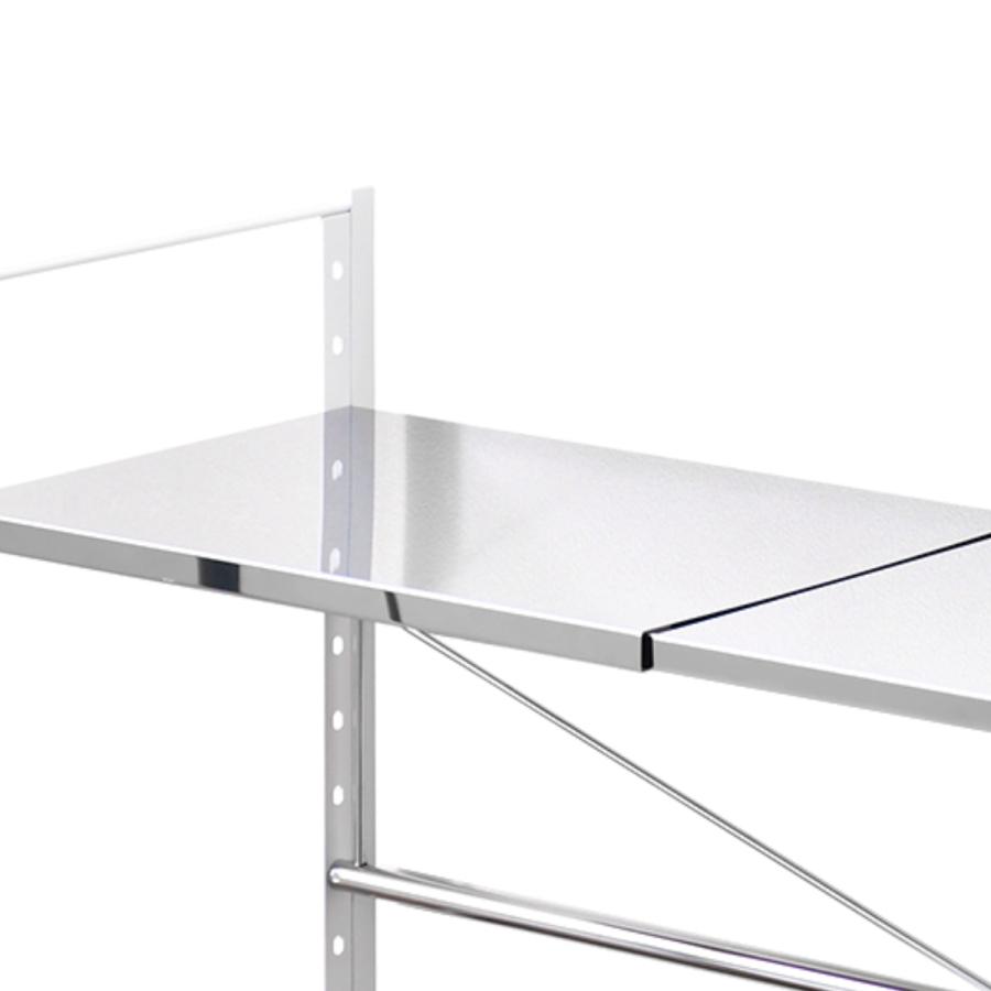 レンジラック ステンレス棚カウンター上伸縮ラック 1段 （ 伸縮