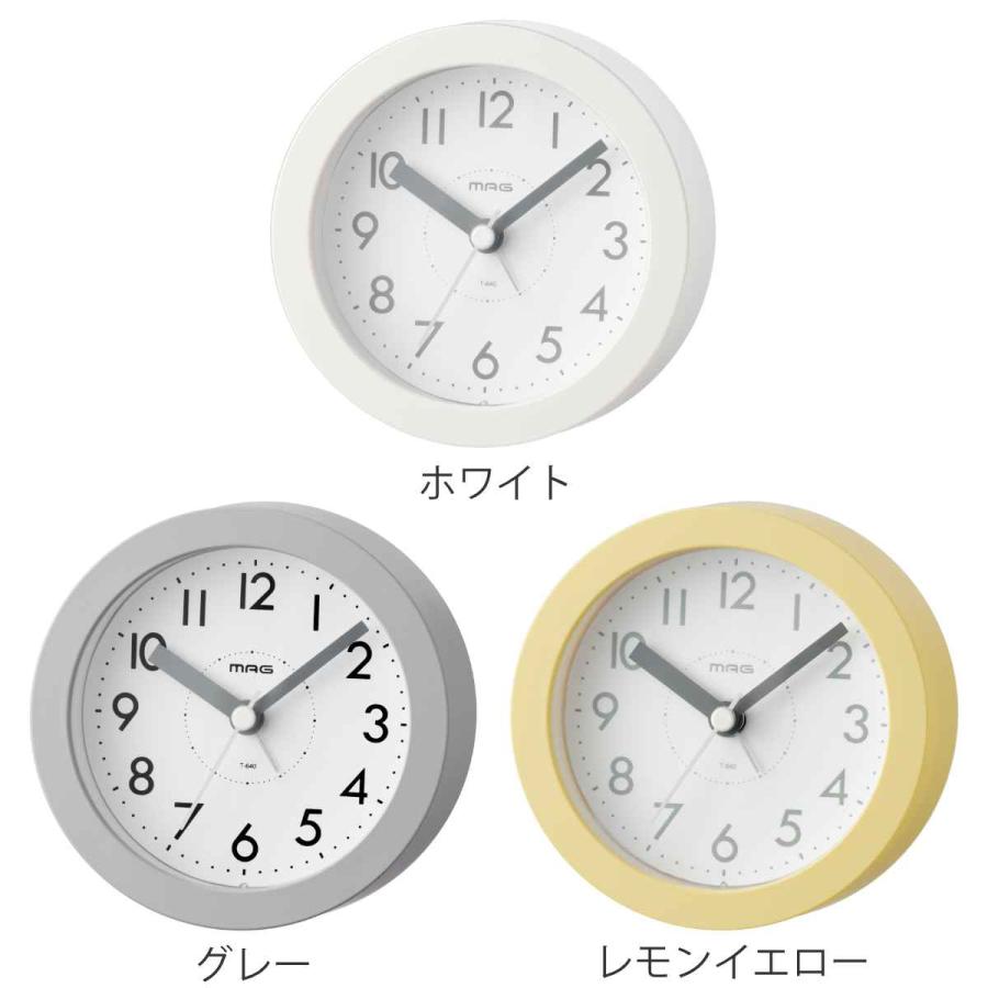 ノア精密 目覚まし時計 ルント 電池式 （ 時計 置き時計 めざまし時計