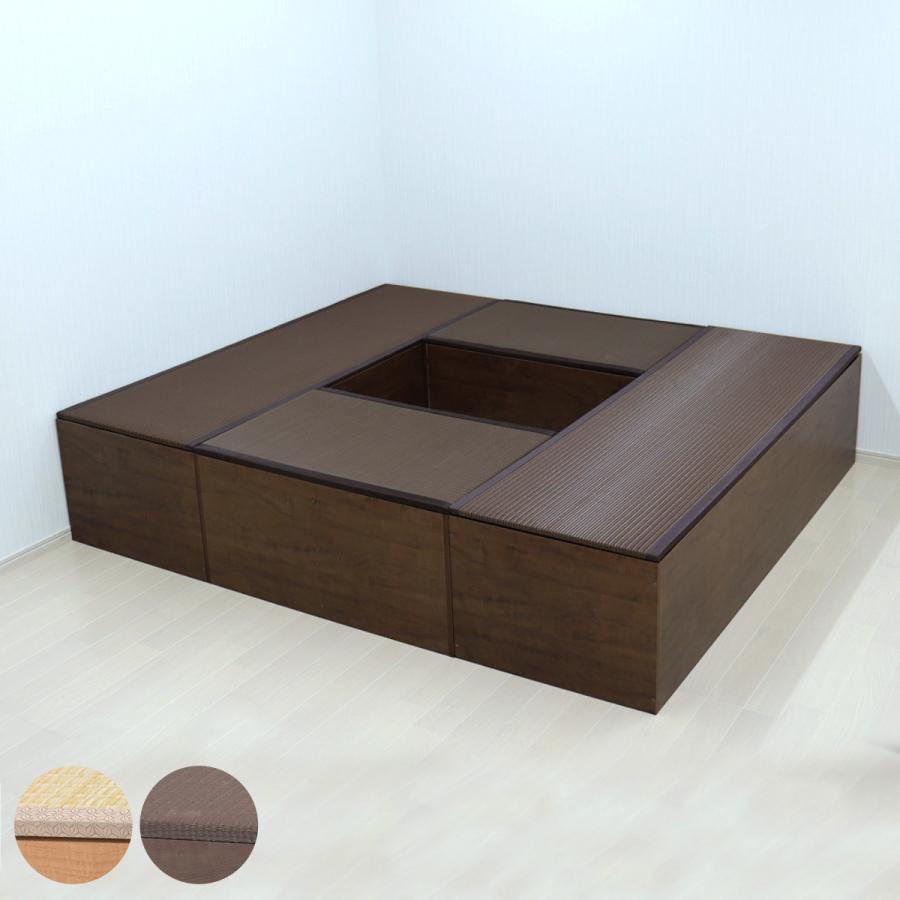 樹脂畳ユニット Bセット ハイタイプ 幅180cm×2 幅90cm×2 収納付 樹脂畳ユニット Bセット ハイタイプ 幅180cm×2 幅90cm×2 収納付