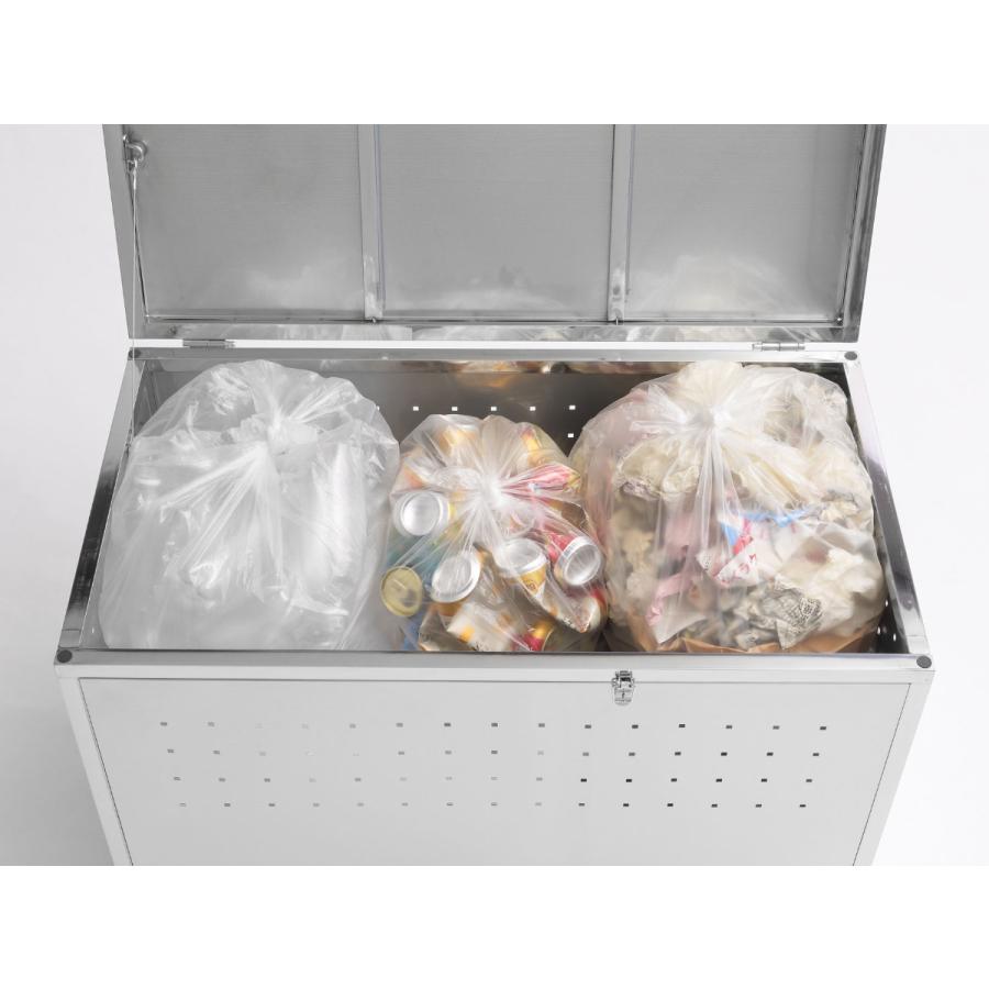 SANKA ゴミ収納庫 屋外用 200L ステンレス保管庫 （ ごみ箱 200