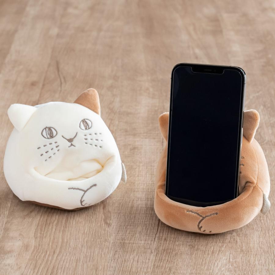 猫のスマホスタンド スマホスタンド ネコ くつろぎねこスマホスタンド くつろぎねこ