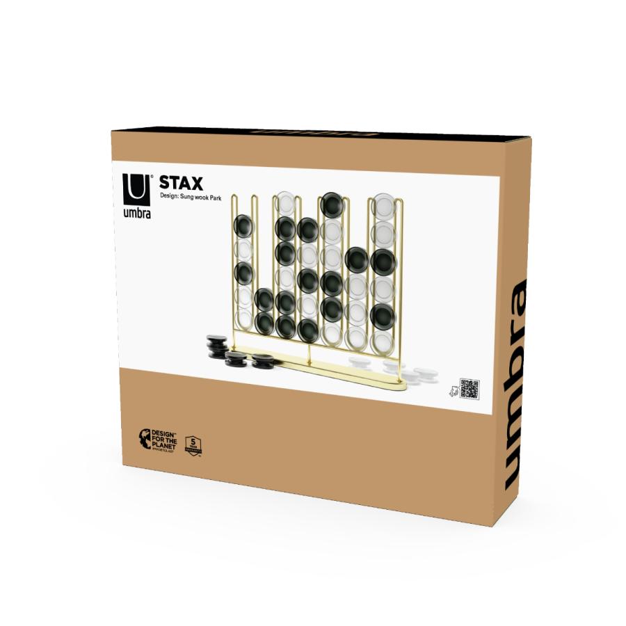 Umbra（アンブラ） オブジェ スタックス ブラス 四目並べ （ 4目並べ 4