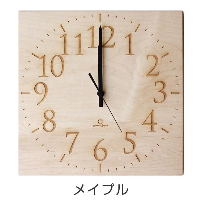掛け時計　木製　ヤマト工芸　yamato　MUKU-スタンダード数字-｜livingut｜03