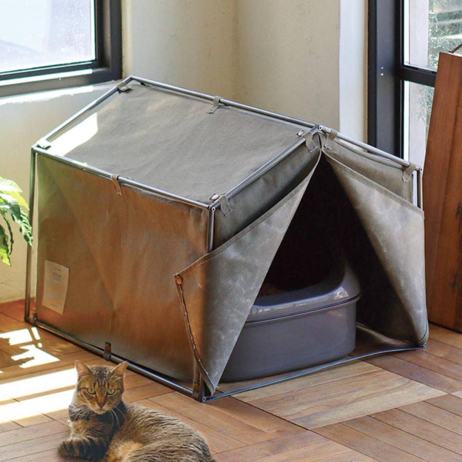 Creer トイレカバー 猫 テント 隠す （ 猫トイレカバー カバー レスト
