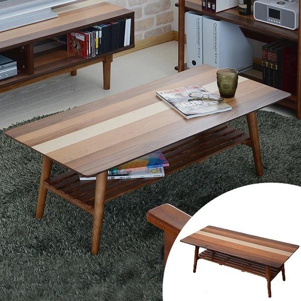 センターテーブル　角型　YOGEAR（ヨギア）　天然木製　幅100cm （ 折りたたみテーブル ローテーブル ）｜livingut