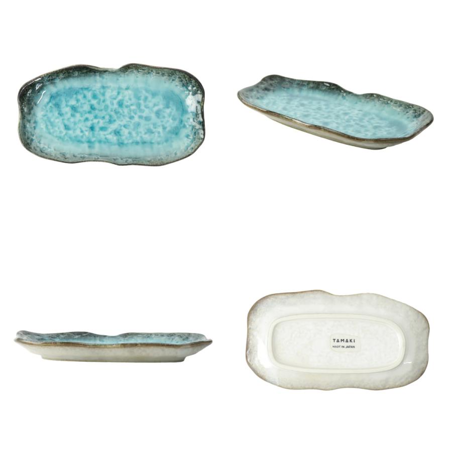 陶磁器　長角皿　焼き物皿 20枚セット dショッピング |長角皿 35cm 長角プレート KANADE 陶器 （ 電子