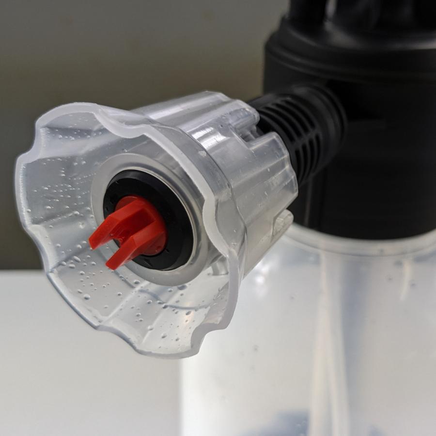 【増量タイプ】ウォッシュ 2本　ポンプ ウィキャン ポンプ 洗車 2way 加圧ポンプ 水用 洗剤用 ノズル （ 洗車