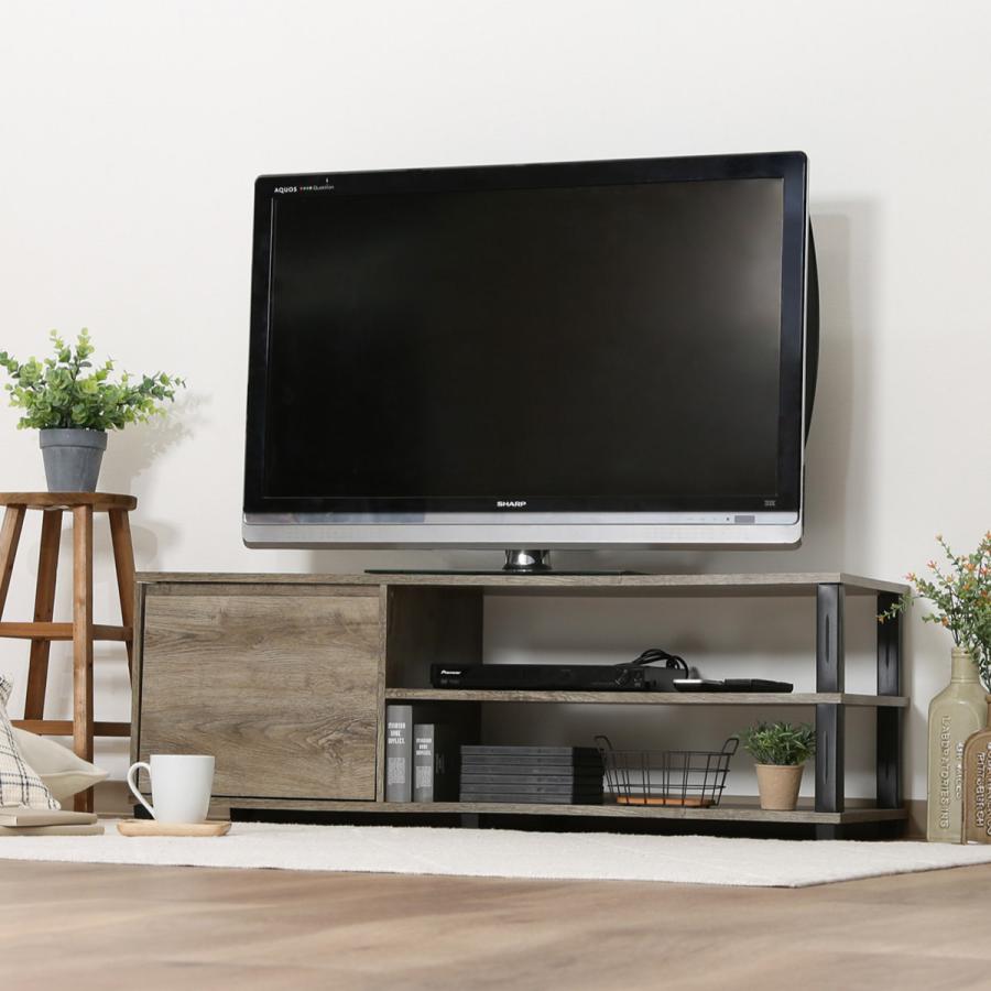 不二貿易（Fuji Boeki） テレビ台 幅119cm 引出し収納付き 簡単組立