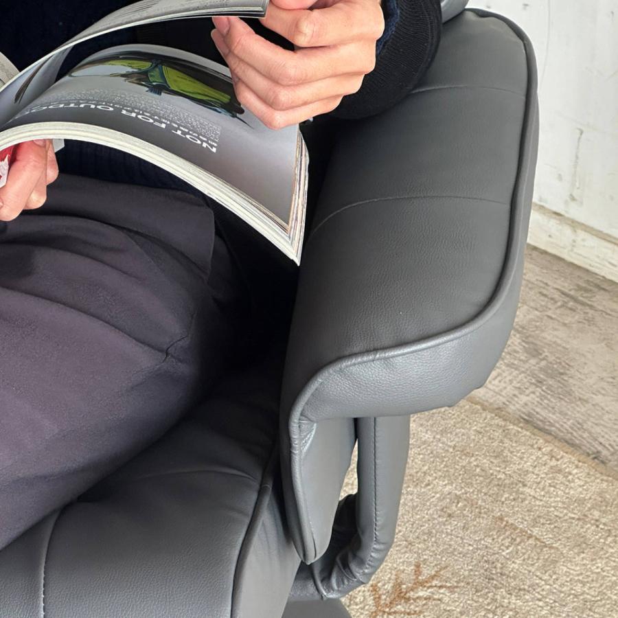 東馬（Tohma） ソファ 1人掛け 幅76cm オットマン付 パーソナルチェア