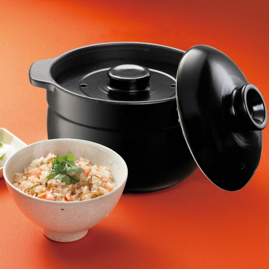 炊飯土鍋 2合 直火対応 電子レンジ対応 （ ご飯鍋 土鍋 炊飯鍋