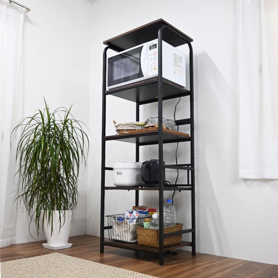 フクダクラフト レンジラック ハイタイプ 幅55cm×高さ160cm スチール 2