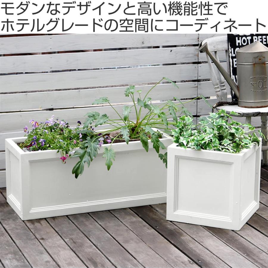 プランター マグネシウムプランター 幅80cm （ プランターカバー スクエア 80cm 植木鉢 鉢 底穴 屋外 外 家庭菜園 寄せ植え おしゃれ ）｜livingut｜04