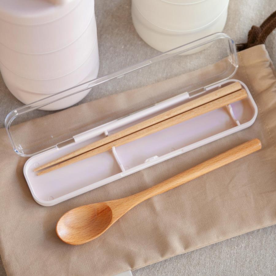 コンビセット tutu 木製 箸 スプーンセット （ 箸箱 スプーン
