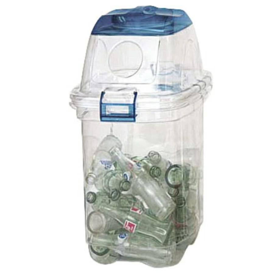 山崎産業 屋内用ゴミ箱 業務用ダストボックス 35L 透明エコ 山崎産業 屋内用ゴミ箱 業務用ダストボックス 35L 透明エコ