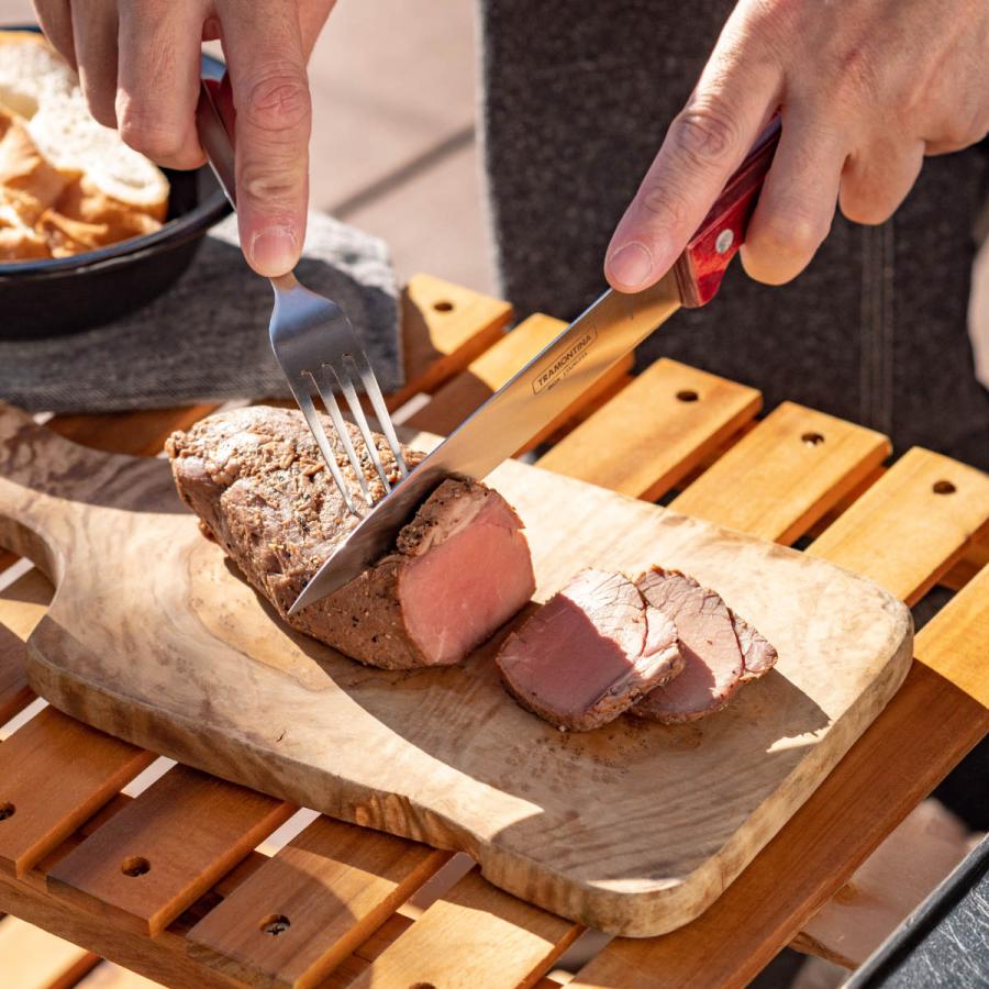 TRAMONTINA 包丁 5点セット 木製ストッカー付き ポリウッド 食洗 TRAMONTINA 包丁 5点セット 木製ストッカー付き ポリウッド 食洗