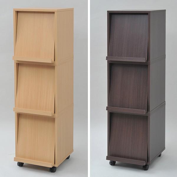 □在庫限り・入荷なし□収納ボックス 木製 フラップ扉 スタッキング