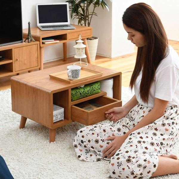 ローテーブル 幅60cm 引出し付 北欧風 Pico ( テーブル ローテーブル 幅60cm 引出し付 北欧風 Pico ( テーブル